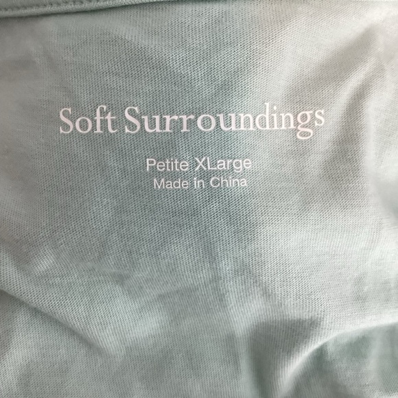 Soft Surroundings Amalfi Asymmetrical Sleeveless Dress Mint Green Petite XL - Picture 6 of 7